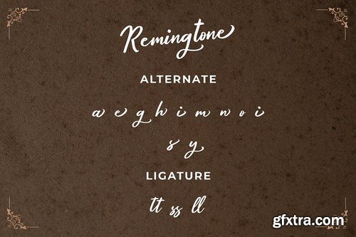 Remingtone Beautiful Calligraphy Font