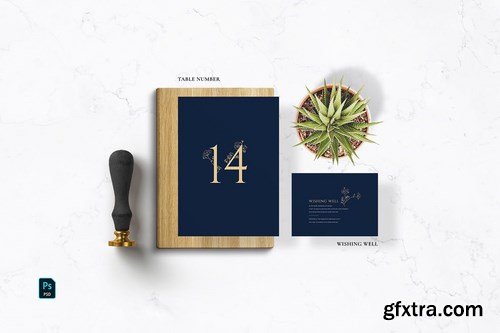 Navy Elegant Wedding Suite