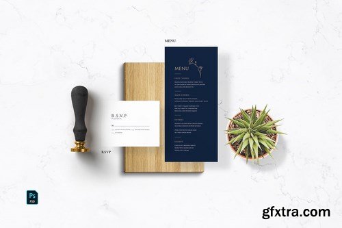 Navy Elegant Wedding Suite