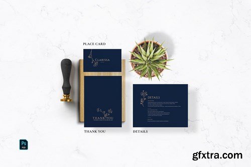 Navy Elegant Wedding Suite