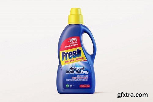 Detergent Bottle Mock-up Template
