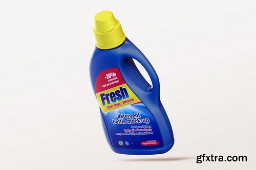 Detergent Bottle Mock-up Template