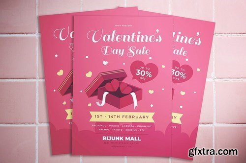 Valentine Day Sale Flyer