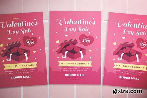 Valentine Day Sale Flyer