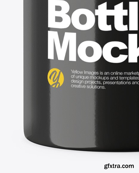 Glossy Cosmetic Spray Bottle Mockup 53465