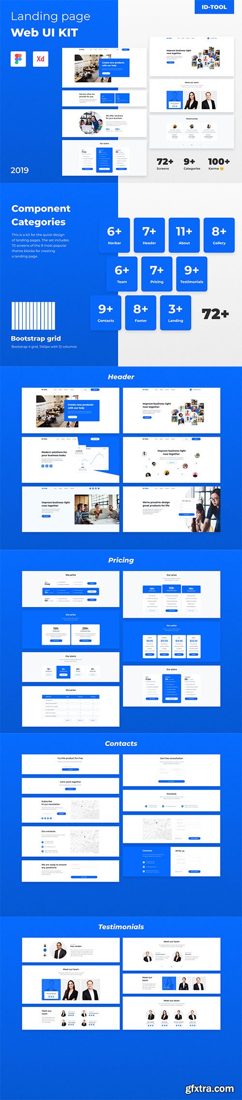 IDTOOL Landing page Web UI Kit