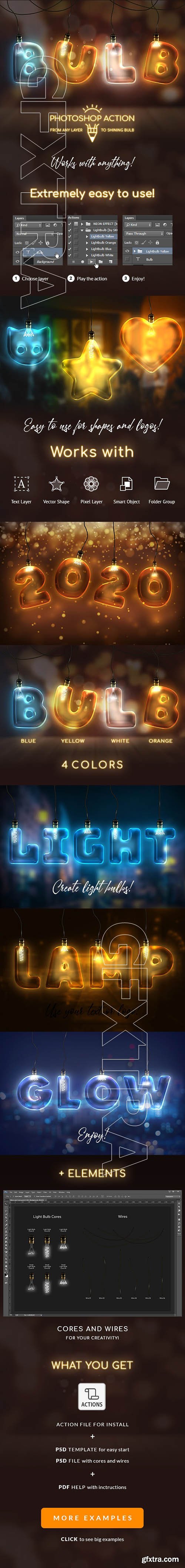 GraphicRiver - Light Bulb - Photoshop Action 25602135