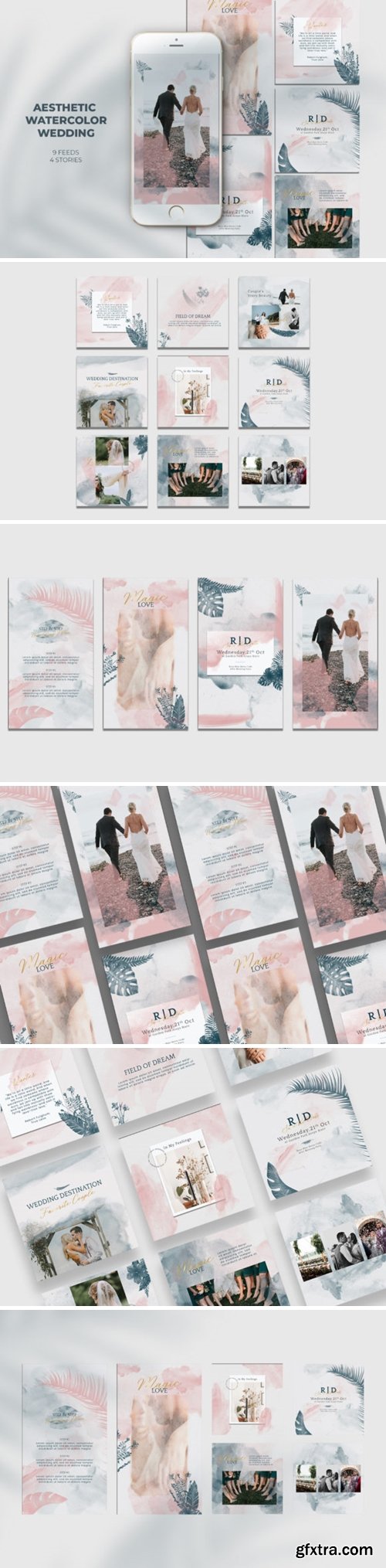 Aesthetic Watercolor Wedding Instagram 2659297