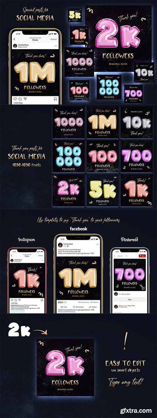 Thank You - Social Media Posts