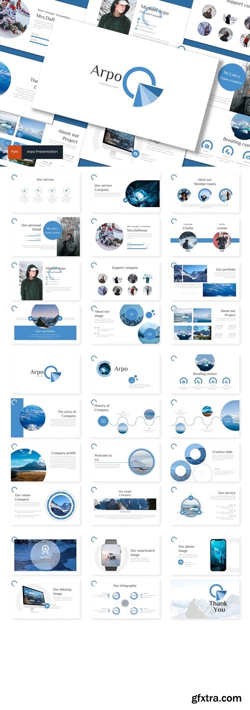 Arpo Powerpoint, Keynote and Google Slides Templates