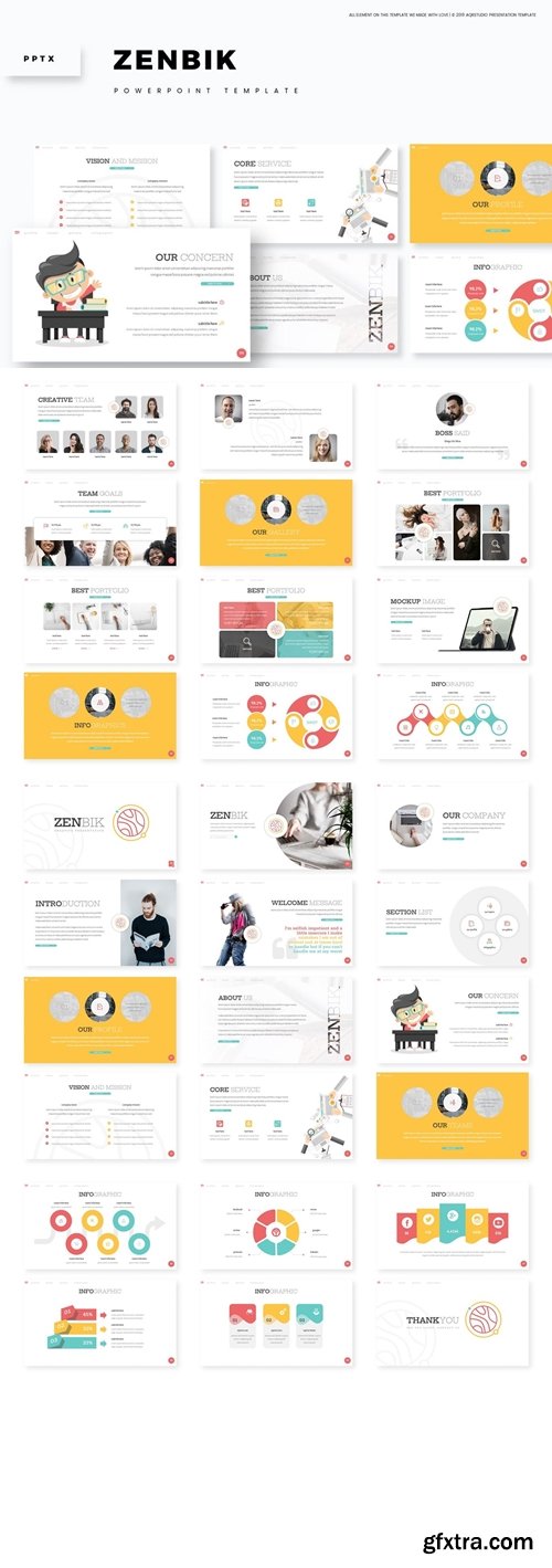 Zenbik Powerpoint, Keynote and Google Slides Templates