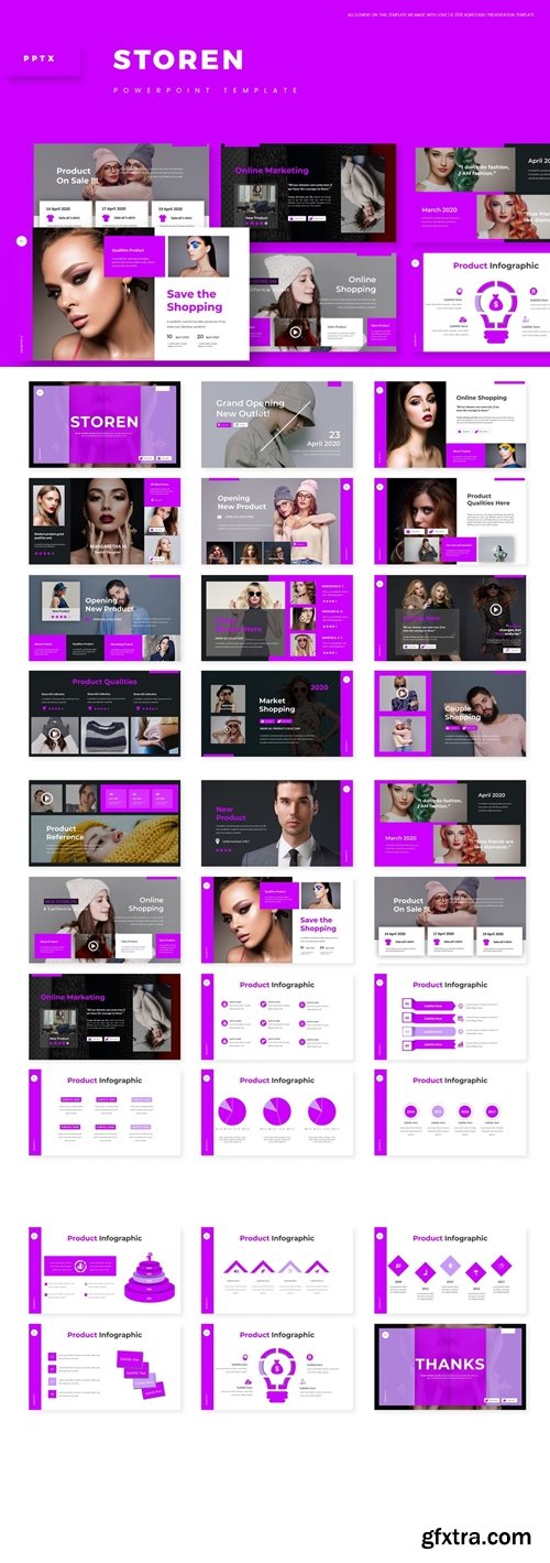 Storen Powerpoint, Keynote and Google Slides Templates