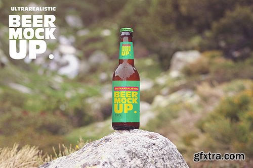 Beer in the Stone Mockup Beer in the Stone Mockup