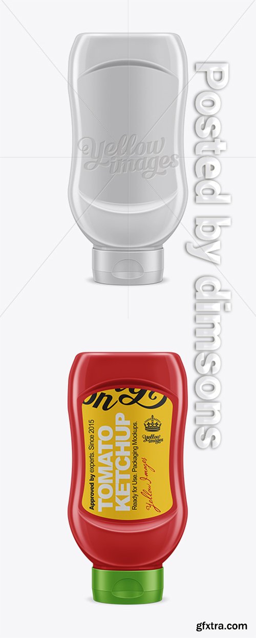650g Ketchup Tottle Mockup 10625
