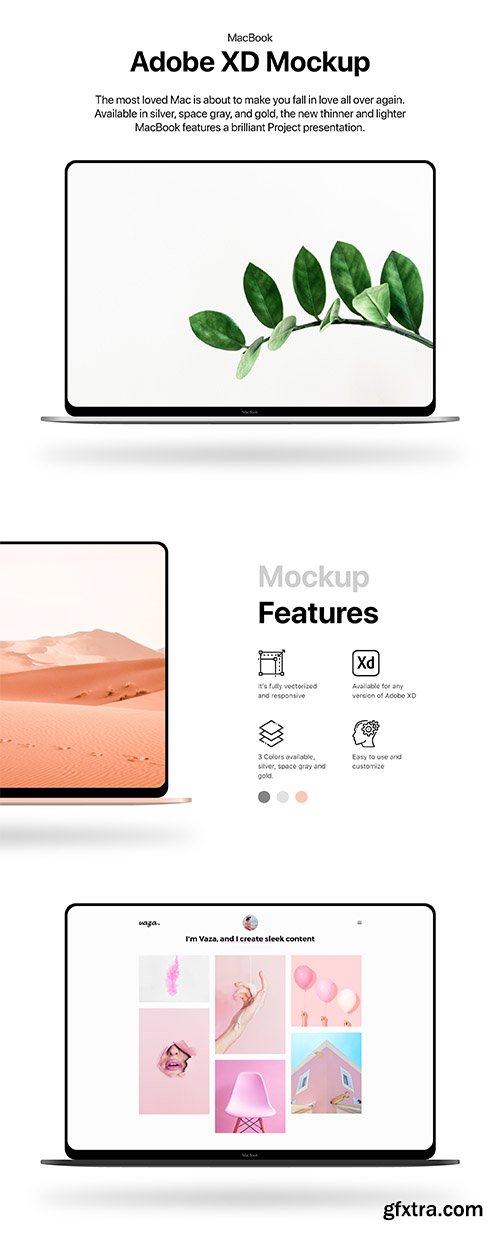 MacBook Mockup XD
