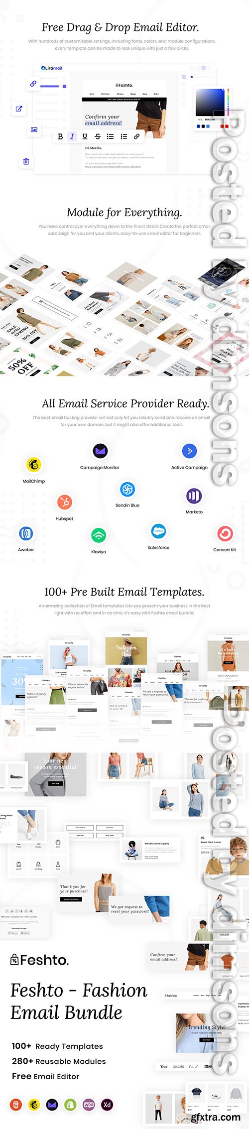 Feshto - Fashion Email Bundle