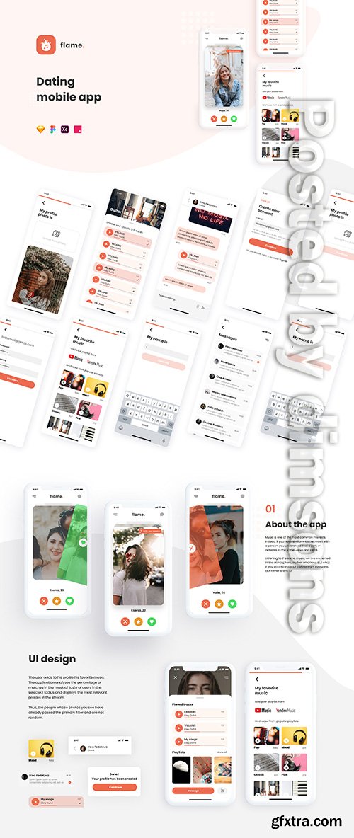 Dating Mobile Application UI Kit Dating Mobile Application UI Kit