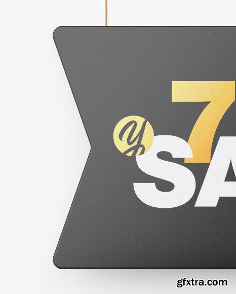 Matte Discount Sign Mockup 55127