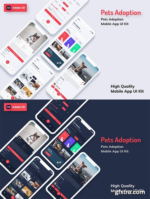 Pets Adoption Mobile App (XD) Pets Adoption Mobile App (XD)