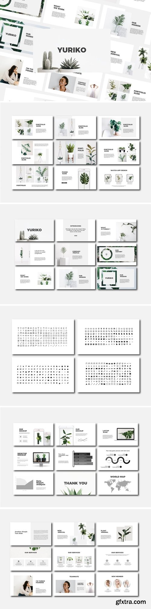 Yuriko Powerpoint, Keynote and Google Slides Templates
