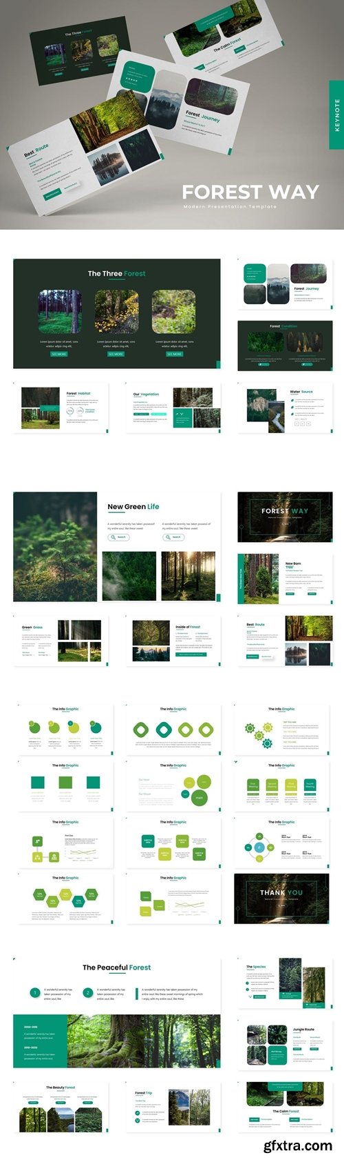 Forest Way Powerpoint, Keynote and Google Slides Templates