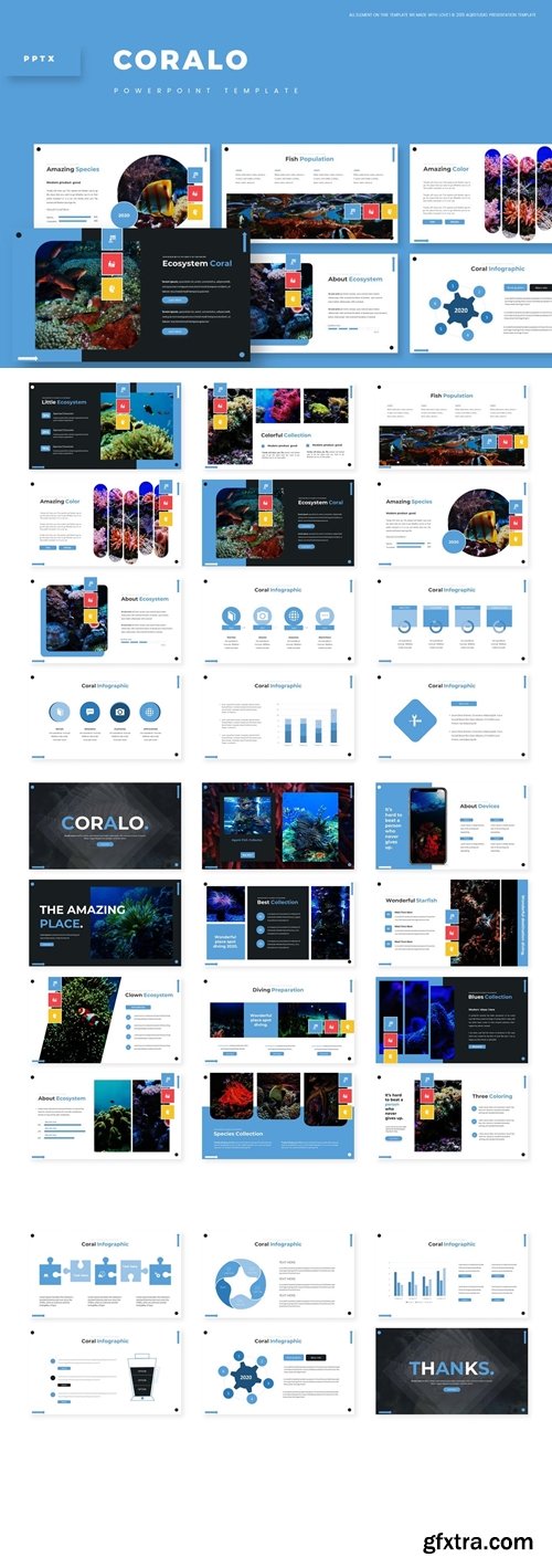 Coralo Powerpoint, Keynote and Google Slides Templates