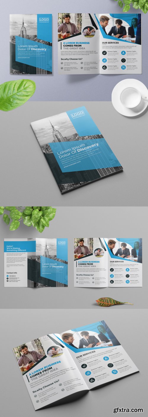 Blue Business Brochure Layout 313886145