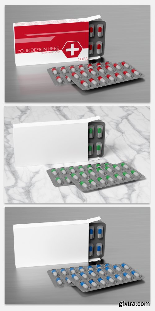 Pharmaceutical Packaging Mockup 242688007  