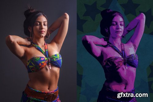 CreativeMarket - Comic Grunge Photoshop Action 4453582