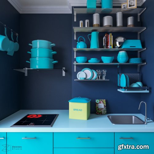 Cgtrader - Ikea kitchen 3D model