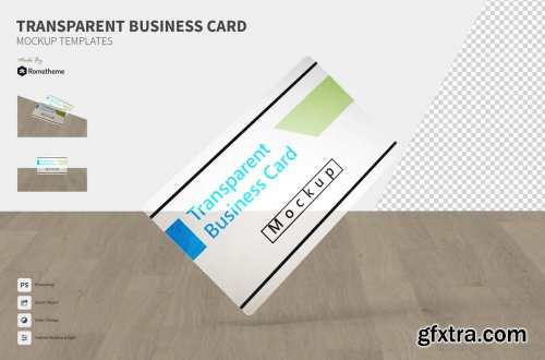 Transparent Business Card - Mockup FH