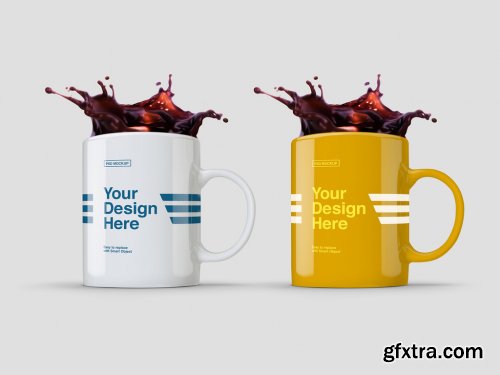 Coffee Mug Mockup with Splash 280653414
