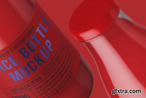 CreativeMarket - Juice Round Bottle Mockup 4508759