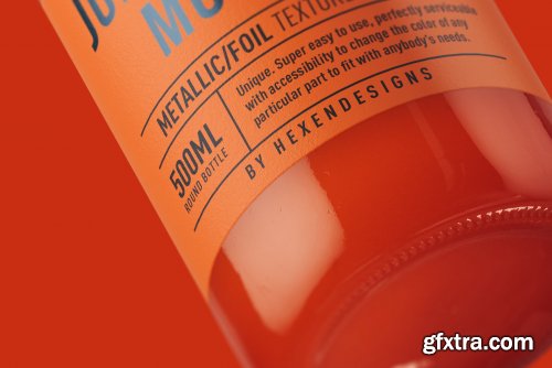 CreativeMarket - Juice Round Bottle Mockup 4508759