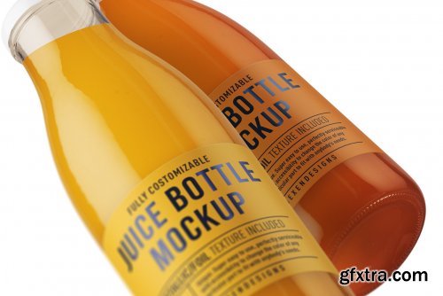 CreativeMarket - Juice Round Bottle Mockup 4508759