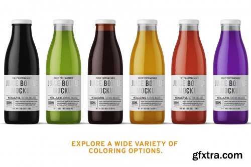 CreativeMarket - Juice Round Bottle Mockup 4508759