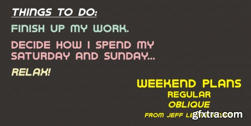 Weekend Plans JNL Complete Family