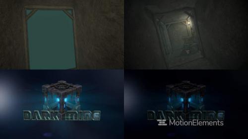 Dark Mine - Mine Shaft Corridors Cinematic Intro - 12756338
