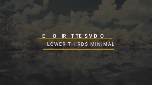 Lower Thirds Minimalistic - 13290088