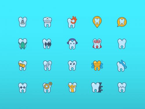 Teeth logo/icons set - teeth-logo-icons-set-3e716fd5-4d8a-4fc8-9c20-e3e020798ac6