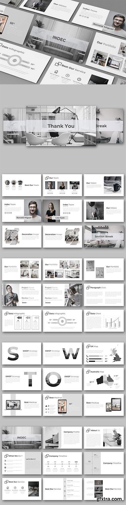 INDEC – Creative Business Powerpoint, Keynote and Google Slides Presentation