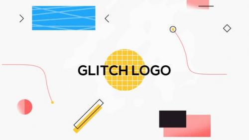 Videohive - Shape Glitch Logo Reveal