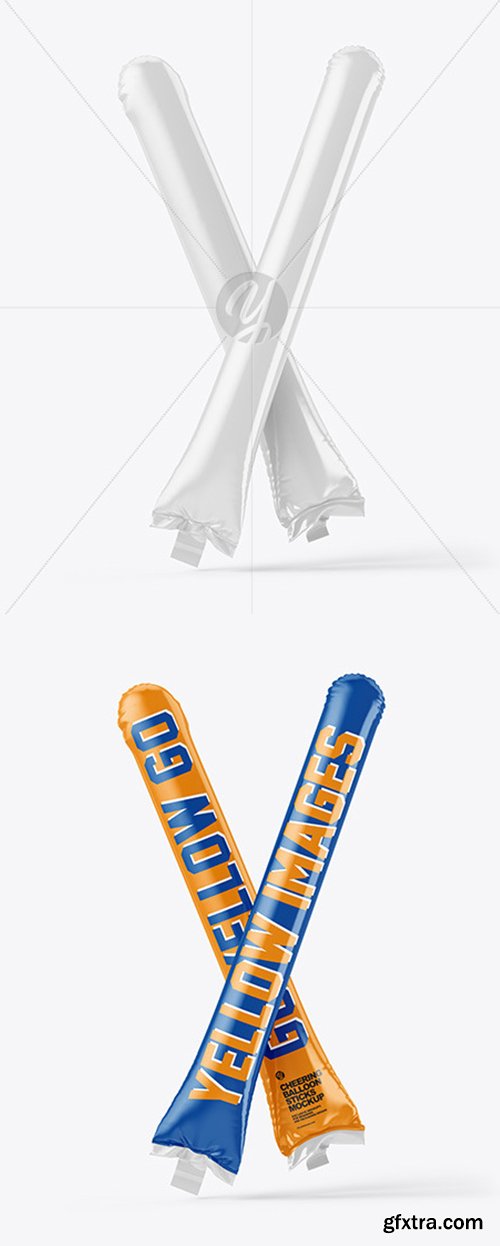 Cheering Balloon Sticks Mockup 54948