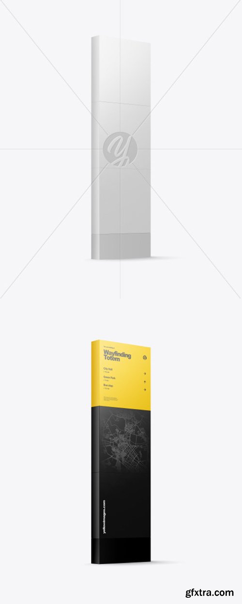 Wayfinding Totem Mockup 53972 Wayfinding Totem Mockup 53972