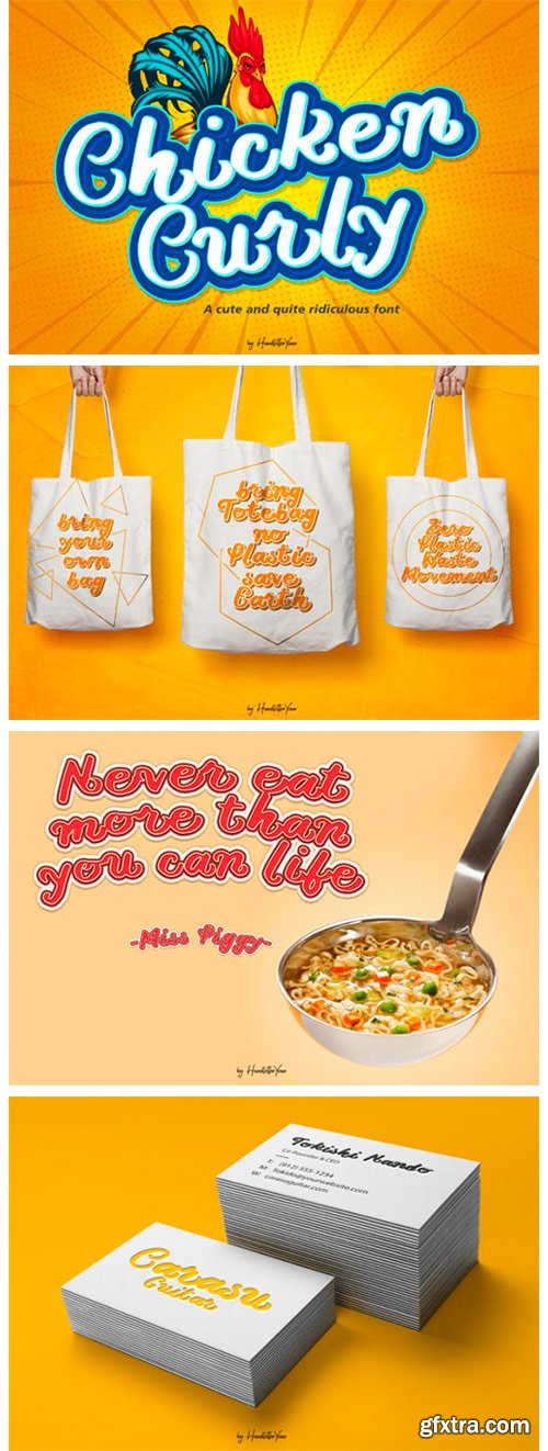 Chicken Curly Font Chicken Curly Font