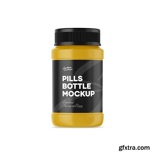 Pills Bottle PSD Mockup Pills Bottle PSD Mockup