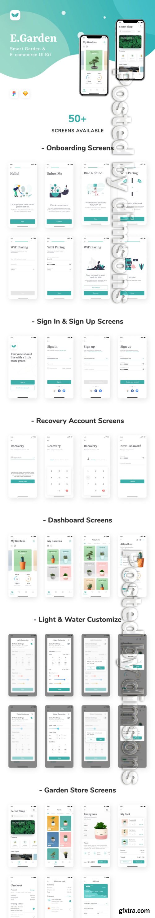 EGarden - Smart Garden Management App UI KIT