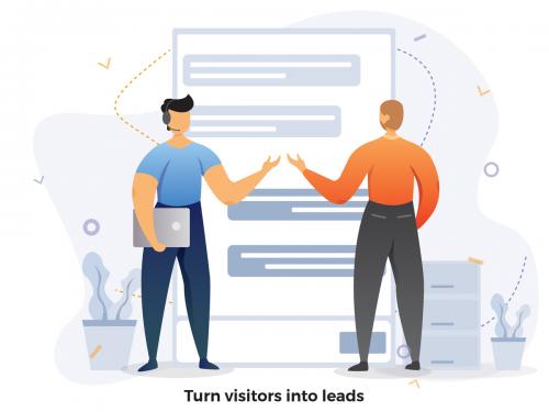 Turn Visitors Into Leads CRM Illustration - turn-visitors-into-leads-crm-illustration