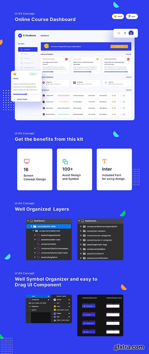 Online Course Dashboard Kit