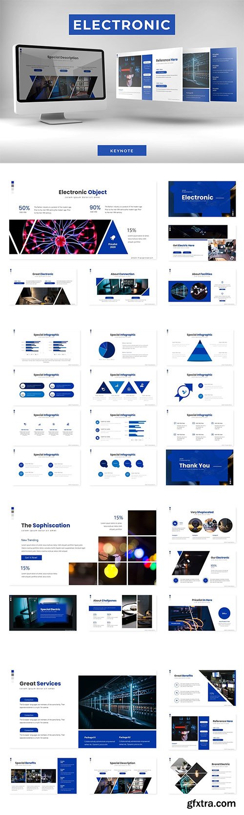 Electronic - Powerpoint, Keynote and Google Slides Template